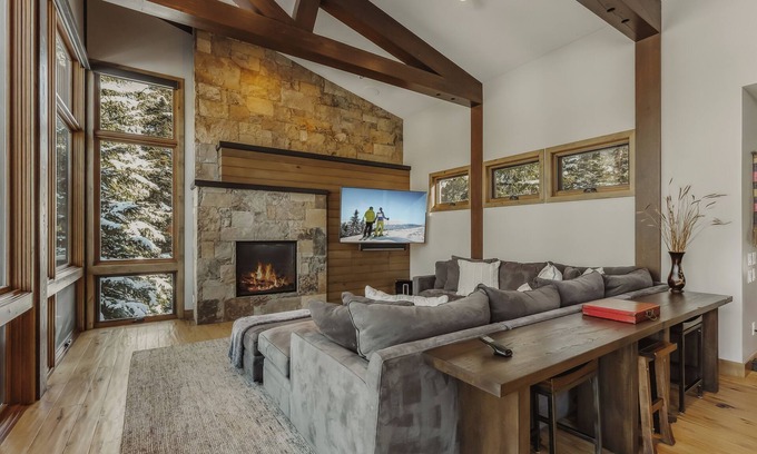 Weisshorn Casa | New Modern Chalet by InvitedHome | Shuttle to Ski, Lounges, Deck, Firepit, Views