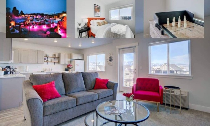 Bozeman Condominio | NEW Movie Madness | Mountain Views | Shuffleboard
