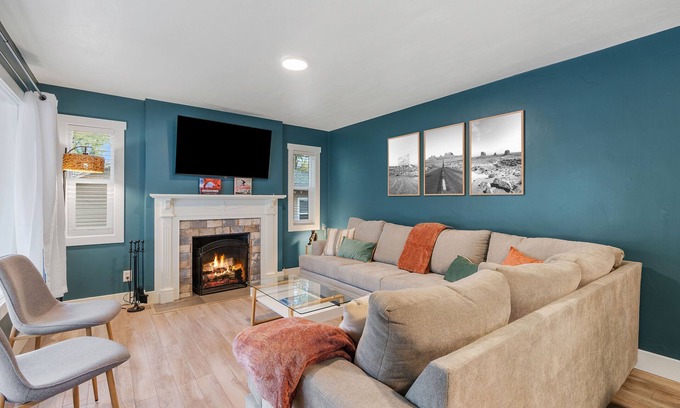 South Salt Lake Casa | NEW & Remodeled! King Beds, Hot Tub, Firepit, GameRoom, Huge Backyard, Mtn Views