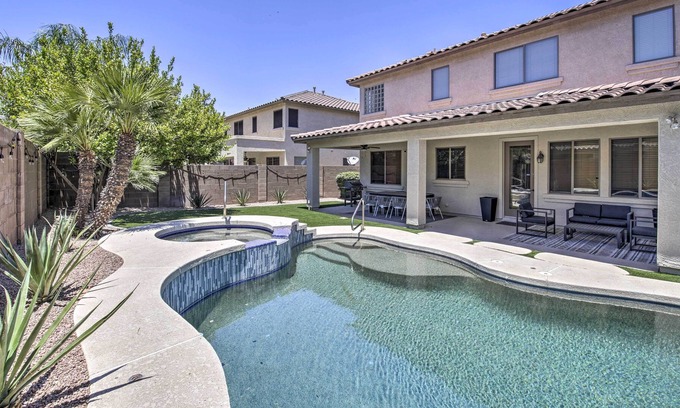 Seville Casa | NEW! Sleek + Modern Gilbert Home w/ Pool + Hot Tub