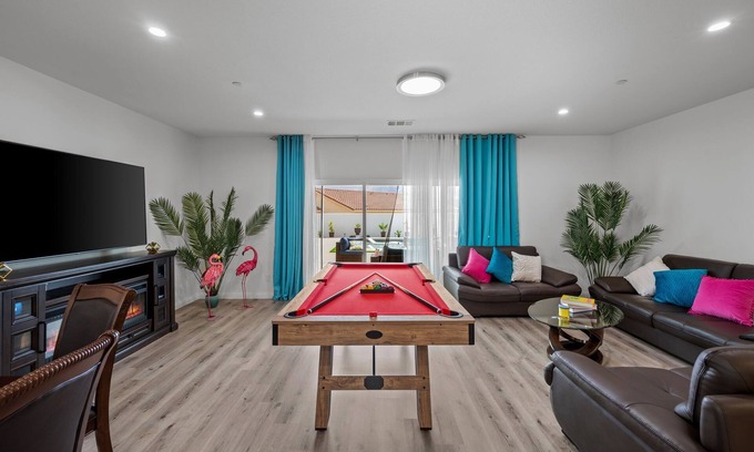 Desert Hot Springs Casa | New: Spacious Backyard, Pool & Hot Tub, Gameroom
