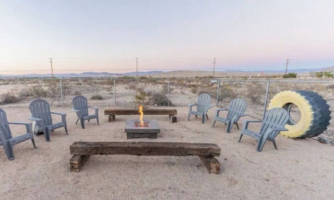 Twentynine Palms Casa | NEW! Young Cactus Villa @ Joshua Tree - Pool, Hot Tub, Fire Pit & Outdoor Shower