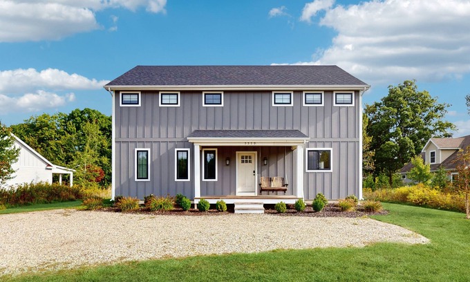 Sawyer Casa | Newly-built home on a grassy lot with washer/dryer & screened deck