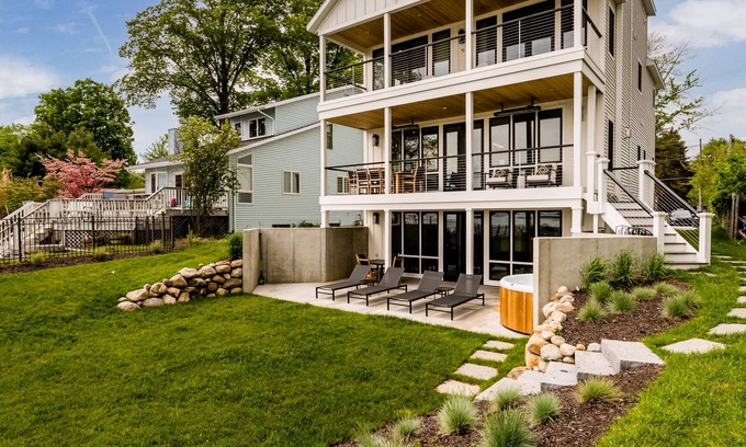 Paw Paw Lake Casa | Newly Constructed Modern Farmhouse on Paw Paw Lake