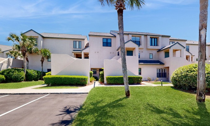 American Beach Casa | Newly Decorated, Oceanfront Townhouse with Patio, WiFi, W/D & Shared Pool