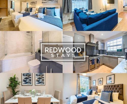 Rushmoor District Apartamento | Newly Refurbished Spacious Serviced Apartment for Contractors and Families, FREE WiFi & Netflix by REDWOOD STAYS