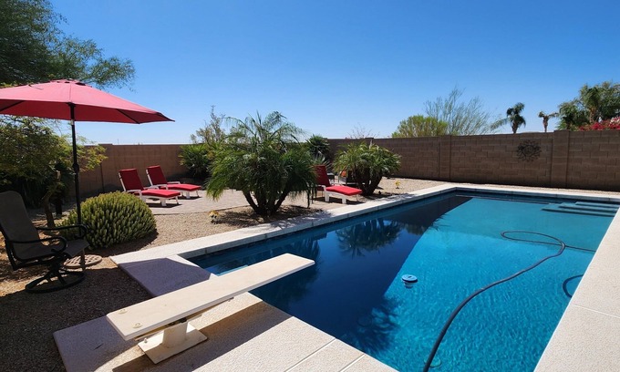 San Tan Valley Casa | Newly Remodeled Beautiful Home with Large Sparkling Pool and Game Room