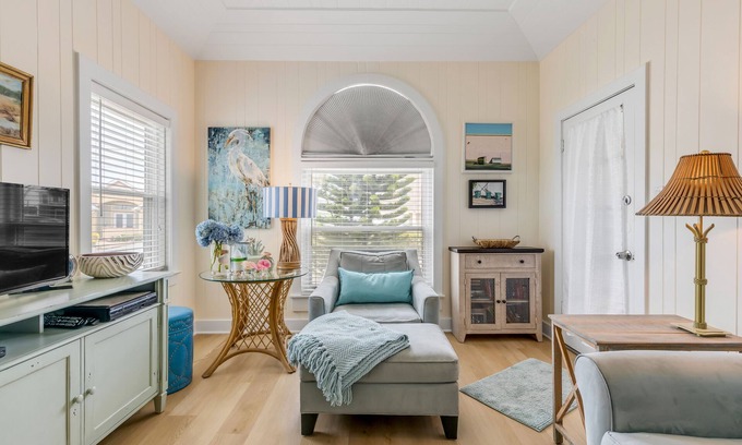 Boardwalk Casa | Newly renovated NSB bungalow across from beach and walk to Flagler Ave