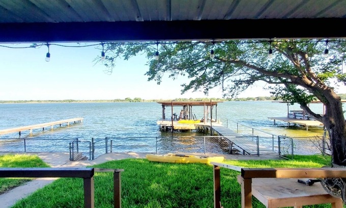 Granbury Casa | Newly Renovated Lakefront w/ Private Dock, Game Room, Kayak, Paddle Boat