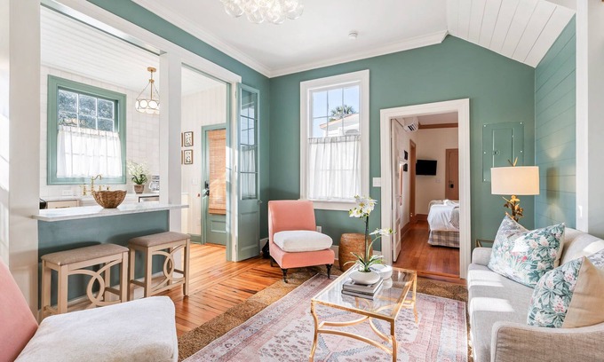Harleston Village Casa | Newly Restored Charming 2-Bedroom Home with Ensuite's & Prime Location