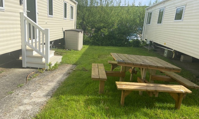 Newquay City Centre Chalet De Esquí | Newquay Bay - 3-Bed Caravan - Sleeps 6