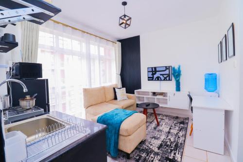 Riruta Cama Y Desayuno | Ngong Road Studio, Racecourse Gardens with Free parking, Netflix &Pool, Pearl1 Luxury bnbs