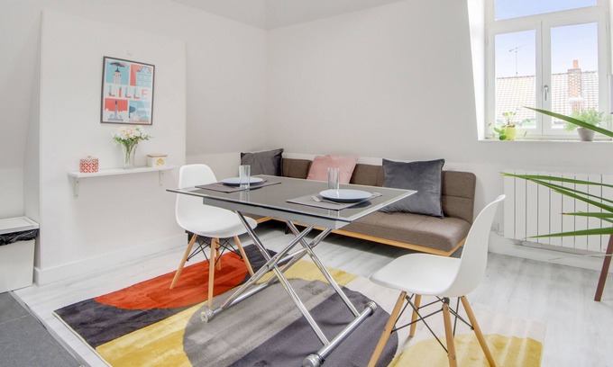 Saint-Maurice Pellevoisin Apartamento | Beautiful comfortable T2 near Old Lille - Welkeys
