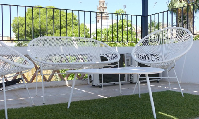 Pego Chalet De Esquí | Casa tradicional valenciana cerca de la playa y la montaña, terraza con vistas