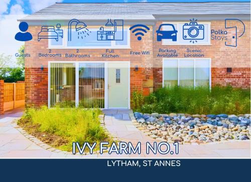 Lytham St. Anne's Casa | No 1 PolkaStays Ivy Farm Willow Cottage