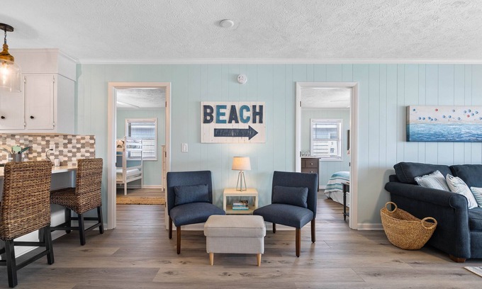 Sunset Beach Casa | No Worries Sunset Beach-Coastal Bungalow, Walk to the beach