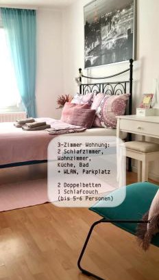 Jagersfreude Apartamento | No1 TOP Apartment4YOU - 3 Zimmer, 1-6 Pers, Saarbrücken - Jägersfreude Saarbruecken