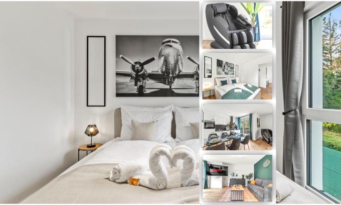 Floridsdorf Apartamento | NobleNest Deluxe - Massage - Kaffee - Arbeitsplatz