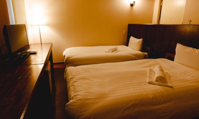 Aira Hotel | Nonsmoking Twin Miracle Plus installed View o / Aira Kagoshima