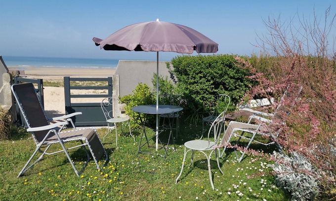 Hermanville-sur-Mer Apartamento | Costa de Normandía, vista fantástica, acceso directo a la playa Appt 3 habitaciones para 6