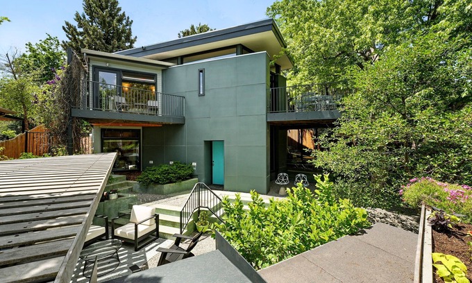 Newlands Casa | Modern on Alpine - Tres Birds Workshop Designed - Hormigón, metal y color