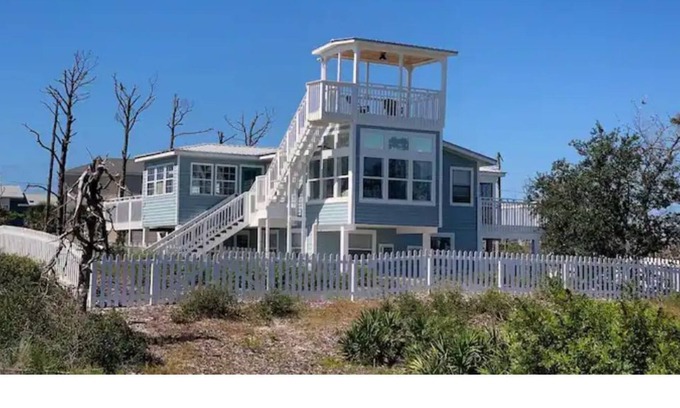 Cape San Blas Cabaña | North Cape Cottage with Stunning Bay & Gulf Views