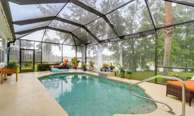 North Fort Myers Casa | North Fort Myers Home w/ Heated Pool & Lake Views!