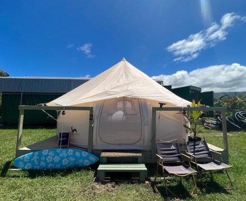Laie Otro | North Shore Glamping Camping Laie, Oahu, Hawaii