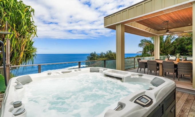 Princeville Villa | North Shore Kauai Villa con magníficas vistas Aug 24-Sept 14