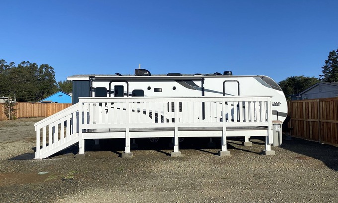 Crescent City Casa | "North Trail" the Glamping Trailer in The Cottages at Crescent City