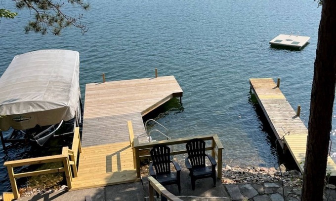 Florence Cabina | Northern Wisconsin Waterfront Cabin Lake Ellwood Spread Eagle WI