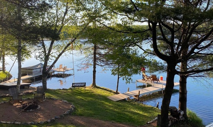 Presque Isle Casa | Northwoods Hideaway en Crystal Clear Private Carlin Lake