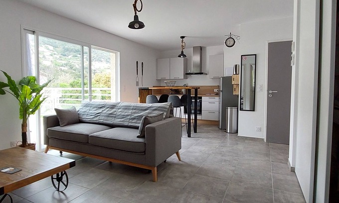 Casamozza Apartamento | Nouveau - Résidence A Casetta - F2 Neuf Avec Terrasse à - 8 mn de la Plage