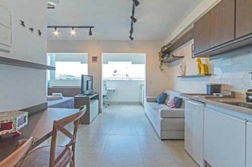 Santo Amaro Apartamento | NOW Alto da Boa Vista - Studio Charmoso Premium 517 - Próx Hípica Sto Amaro Autódromo Interlagos Vibra TransamericaExpoCenter - Studio Bem Equipado e Moderno - Estacionamento Incluso