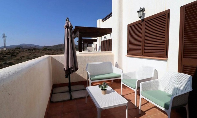 Mar de Pulpi Apartamento | Nuestra Casa, apartamento con terraza, azotea y piscina compartida