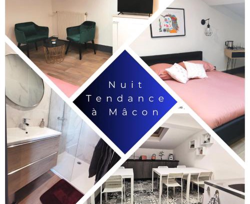 Macon Apartamento | Nuit Tendance Mâcon - Chambre cosy centre ville E