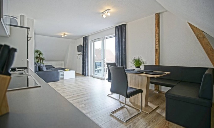 Monkebude Apartamento | Oberes Apartment 1 mit Dachterrasse Ferienhaus in Mönkebude am Stettiner-haff