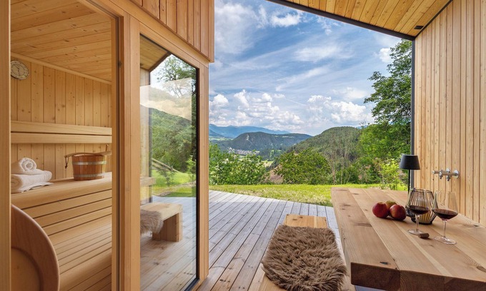 Parrocchia di San Sigismondo Apartamento | "Oberplunerhof Luxury Chalet Skyline" con vistas a la montaña, terrazas privadas y jardín compartido