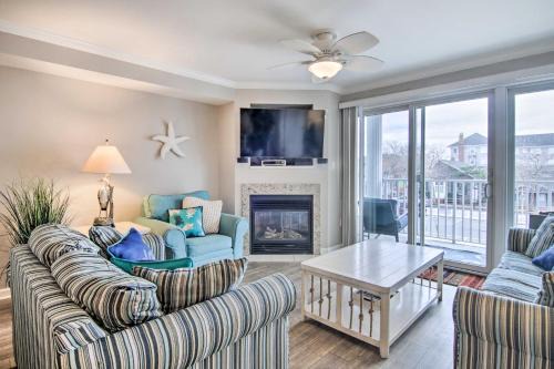 Ocean City Apartamento | Ocean City Condo Spacious Balcony, Walk to Beach!