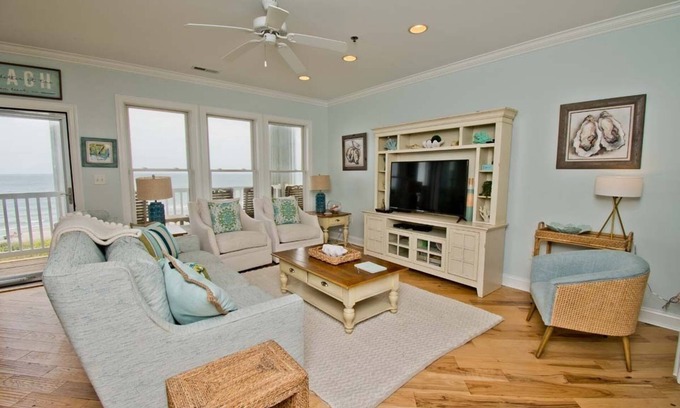 Indian Beach Condominio | Ocean Club A203, Oceanfront Condo in Indian Beach, NC!