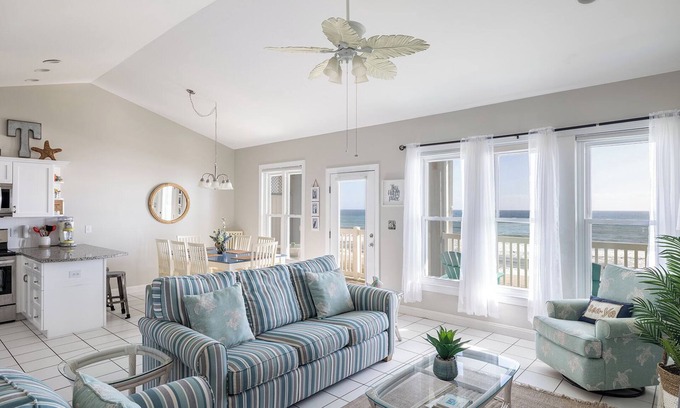 Indian Beach Condominio | Ocean Club B303, Oceanfront Condo in Indian Beach, NC!