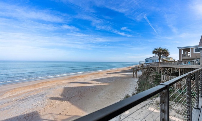 Flagler Beach Casa | Ocean Front 4 bedrooms, 2 Ocean Decks, Direct Flagler Beach Ocean House