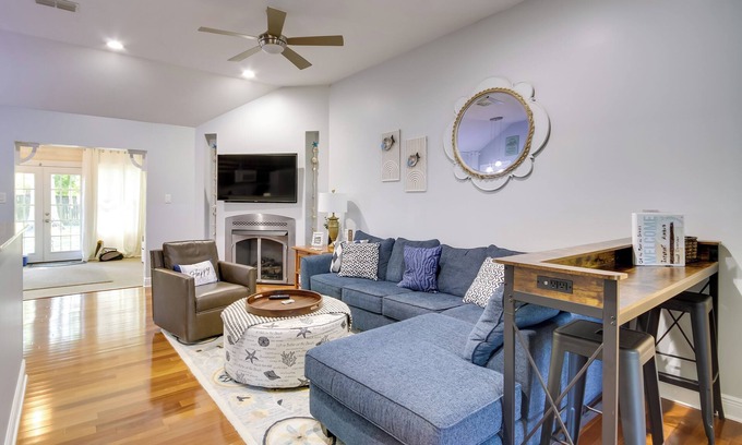 St. Martin Casa | Ocean Springs Home w/ Fire Pit & Game Room!