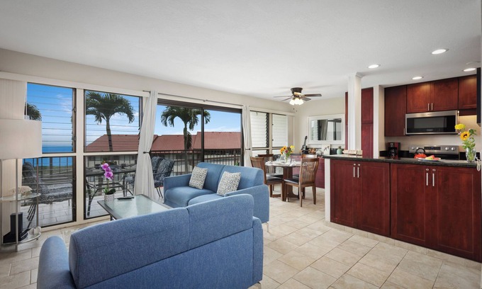 Honalo Condominio | Ocean View 2 Bed 2 Bath Condo In Kona Coffee Villas