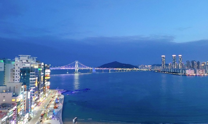 Suyeong-Gu Apartamento | Ocean View - Charming 1-bedroom apartment with AC and WiFi in enchanting Busan