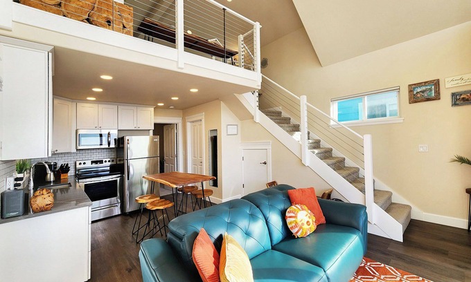 Yachats Casa | Ocean View! Charming Home with Loft, Sleeps 6! Dog Friendly!