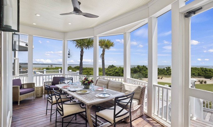 Ocean Point Casa | Ocean View Home in Gated Wild Dunes on Golf Course & Pool Access!