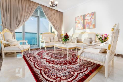 Rumailah Apartamento | Ocean view luxury 3BR duplex at ajman corniche