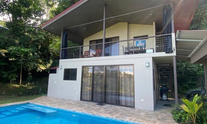 Ojochal Casa | Ocean View, tranquil, 2-bedroom house, with pool, tucked in the rainforest.