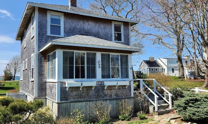 Pocasset Casa | Ocean View Walk to Beach 3 Bed 3 Bath Cape House- Sunset View